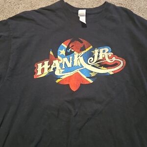 Hank JR. Black Graphic T-Shirt